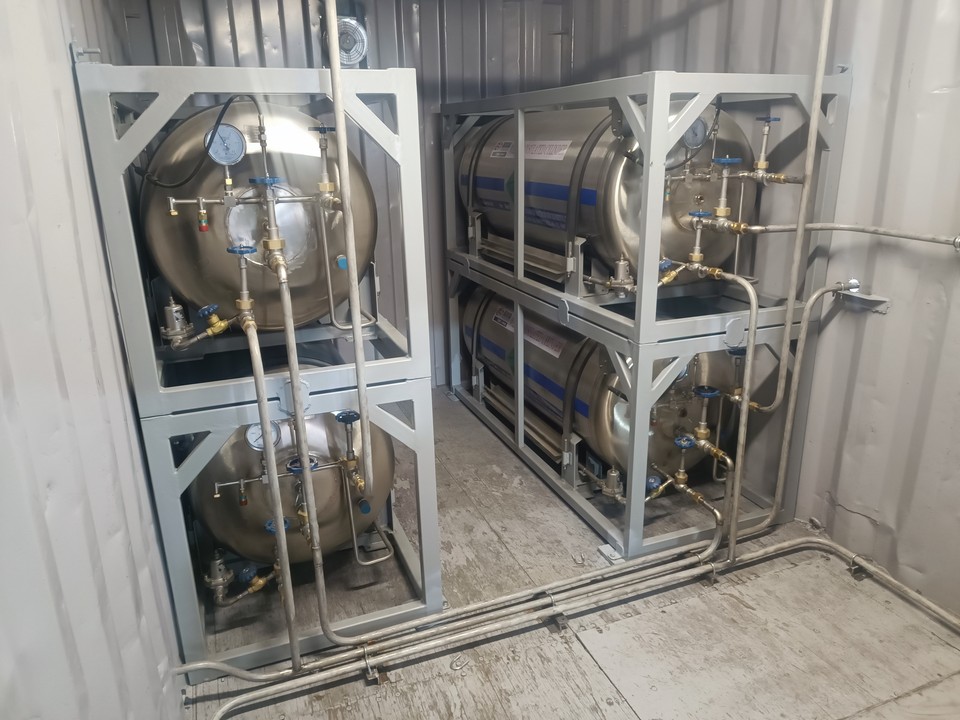 4 криоцилиндра dpw 500 объемом 2 м3, купить в спецкриогаз