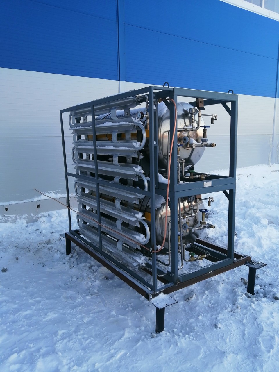 2 криоцилиндра ДПВ 500 2.5 общим объемом 1 м3