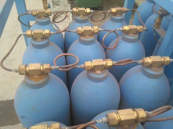 Газовый моноблок 12 баллонов 40л кислородный