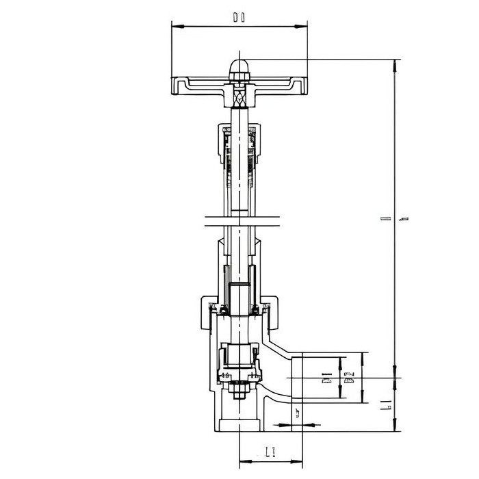 Вентиль CCK T328DL угловой — изображение 2