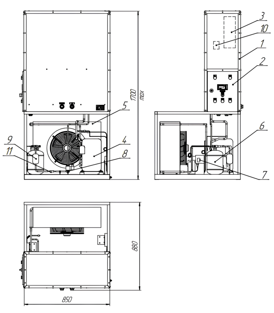 схема АПД 4 с внешним теплообменником