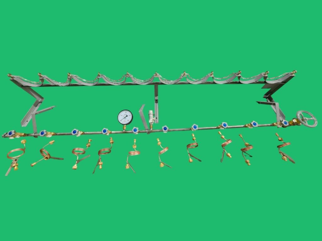 Установка рампы для заправки 10 газовых баллонов, СпецКриоГаз Челябинск