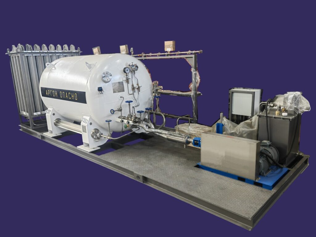 комплекс газификации сжиженного аргона и заправки в баллоны, Челябинск, 74